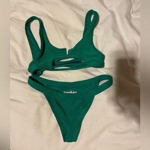 Frankie’s Bikinis Green Duo